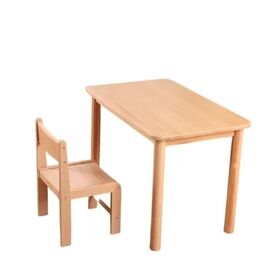Madera maciza OEM material ambiental kindergarten Muebles conjunto con escuela escritorios sillas para sala de estar