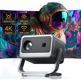 Y12 Tragbarer Kurzdistanz-Projektor 4K Full HD Heimkino LCD-Projektor LED-Lampe Android Smart Bluetooth WLAN Camping-Projektor