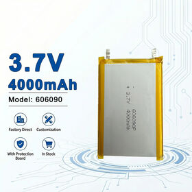 Batterie LiPo Haute Capacité 606090 3.7V 4000mAh pour Power Bank, Tablette, Appareils d'Extérieur (Modèles : 805080, 105555, 124065, 735589, 6060100, 656090)
