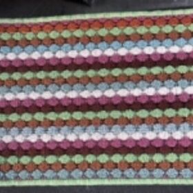 Vivid Bold Stripe Water Absorbent Bath Rug for Front Door