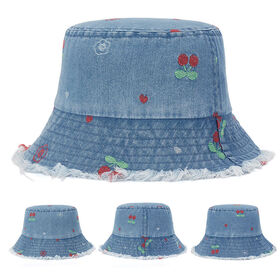 Chapeau seau style cowboy, chapeau de pêche, logo personnalisé, renseignez-vous sur différentes couleurs de tissu