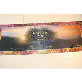 Arab olive tree customized digital printed long polyester headscarf
