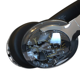 سماعات رأس SOMOSTEL SMS CK21 بلوتوث شفافة فوق الأذن، سماعة ستيريو لاسلكية بجهير عميق، وسائد أذن مريحة