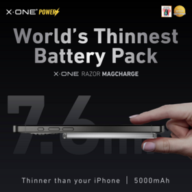 X-One Razor Magcharge 2 5000mAh Wireless Powerbank