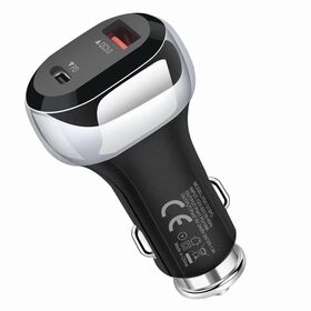 38W High Power Consumer Electronic Car Accessories Mobile Phone Usb Usb Car Power Charger Fast Charging Car Pd Type-C USB C