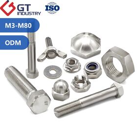 Las sujeciones M12 M16 M20 M39 M48 del estruendo 1,4466 del EN del acero inoxidable ASTM 310MoLN 725LN UNS S31050 roscaron los pernos del perno prisionero y la lavadora Nuts