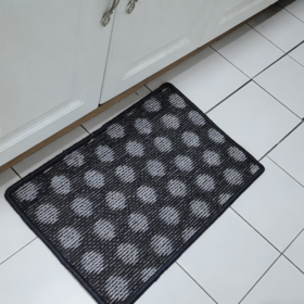Hot Selling Black Grey Dot Floor Mat 40*60cm