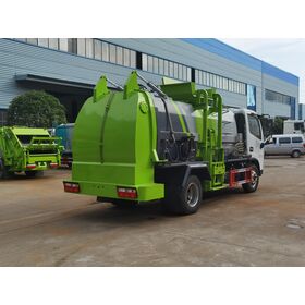 Camion à ordures de collecte de déchets alimentaires du prix usine DONGFENG 4x2 6-8CBM avec la séparation humide sèche pour l'hygiène municipale