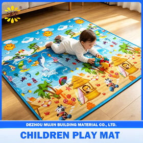 Tapete de Juego Impermeable Antideslizante EPE para Bebé con Borde - Juguete Deportivo para Uso en Picnic