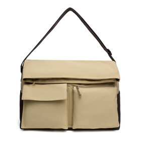 Moda masculina ocio crossbody bolsa de lona gran capacidad poliéster durable viaje hombres compartimiento carta todo