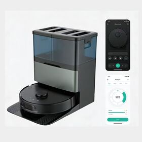 Smart Robot Cleaner Mop 18000Pa Self-Cleaning with LDS SLAM Radar Mapping Auto Hot Water Wash Dry App Control CE Certified