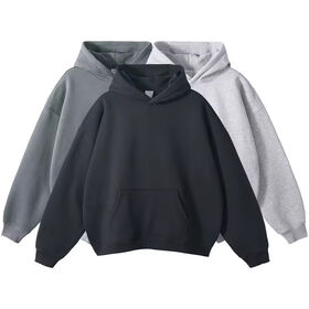 Sweat à Capuche en Coton Haute Qualité Personnalisé, Sweat à Capuche Lourd en Molleton, Sweat à Capuche Oversize Uni Personnalisé pour Homme
