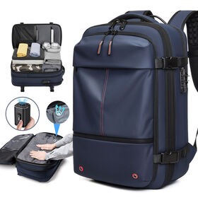 Odour Resistant Multi-Compartment Backpack Lightweight with Premium TSA Lock Daily Bag with Compression System
