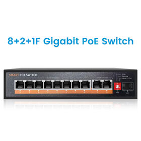 8+2+1 Port Gigabit Uplink Smart POE Switch