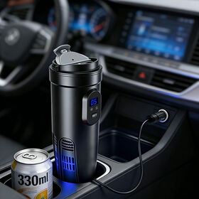 Tasse Intelligente de Refroidissement et Chauffage 12V DC avec Logo Personnalisé OEM - Mug Thermique Portable pour Voiture, Maison, Voyage - 330ml
