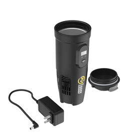 Cangkir Pintar AC110V/220V, 2 in 1 Pendingin Pemanas Cerdas untuk Mobil/Truk, Cangkir Kopi untuk Perjalanan Luar Ruang