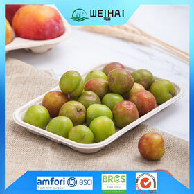 مجموعات أطباق من لب الباجاس غير المبيض، أدوات مائدة قابلة للتحلل، أدوات مائدة صديقة للبيئة