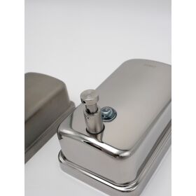 Distributeur de Savon Liquide Rechargeable en Acier Inoxydable avec Finition Chromée, Montage Mural, Vente Directe d'Usine OEM pour Salles de Bain en Europe