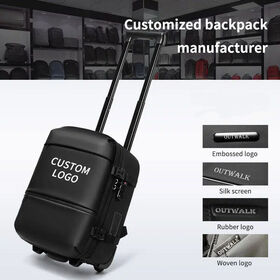 Mochila con Ruedas de Nuevo Lanzamiento, Diseño Duradero con USB, Bolsa Expandible de Lujo, Mochila Antirrobo Impermeable para Portátil con Bomba Incorporada