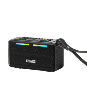 Enceinte Bluetooth Portable d'Extérieur Yccosu S16 avec TWS True Wireless Stereo, Radio FM, Lecteur MP3, Support Carte USB TF
