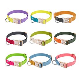 Collar de alta calidad para pasear perros, de algodón y poliéster, ajustable, suave, antipérdida, varios colores - Suministros para mascotas para perros