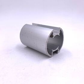 Profilé d'extrusion en aluminium CNC industriel anodisé avec revêtement en poudre, dissipateur thermique LED, tube en alliage durable, approvisionnement de production