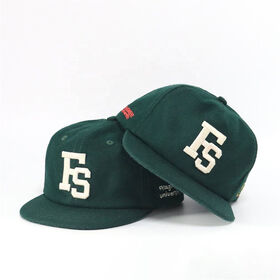 Gorra Retro Gruesa de Lana sin Estructura de Cinco Paneles, Gorra Informal de Invierno para Hombre con Cierre a Presión y Bordado de Logo 3D Personalizado