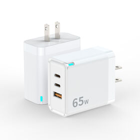 65W GaN charger for mobile phones, suitable for fast charging, also compatible with tablets, multi-port c
