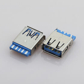 USB 3.0 AF fil de soudure 15.0mm bleu film bord fer USB prise femelle