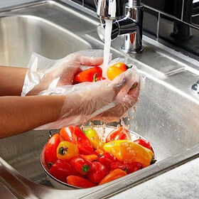 Protective Transparent Compostable Disposable PE Gloves Cleaning HDPE Gloves Plastic Polyethylene Gloves