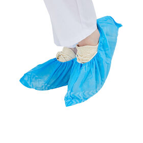Best Overshoes PP/CPE 25 My Blue/white Hammered with Elastic Band with Clip Breathable Anti-slip 41x16 cm