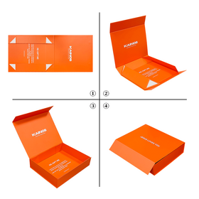 Faltschachtel-Verpackung Karton Maßgefertigte Faltkartons Magnetverschluss Geschenkbox Zusammenklappbare magnetische Stülpdeckelschachtel