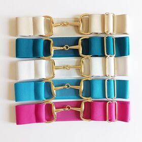 Solid 1.5 Inch 3.8cm Wide Riding Equestrian Products Equestrian Bit Belt with Elastic Snaffle Buckle