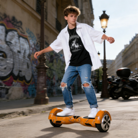 6.5" Graffiti Hoverboard Trendy Customizable Hoverboard, Durable Self-Balancing Electric Scooter for Teenagers Street Riding
