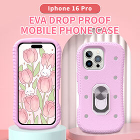 HGD Funda Protectora de Alta Calidad con Anillo EVA para iPhone Xr Xs 12 13 14 15 16 Pro Max con Soporte Incorporado