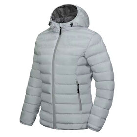 Chaqueta Acolchada Impermeable y Cálida con Capucha, Abrigo de Invierno a Prueba de Viento para Mujer