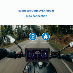 LIEFERANT Motorrad Dashcam Dual Channel QHD 2K 2K, , Wireless Car Play und Android Auto, 6Touchscreen, IPX8 Wasserdicht, Bluetooth