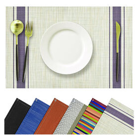 Wholesales High Quality Linen Fabric Double Sided Custom Size Any Design Table Mat
