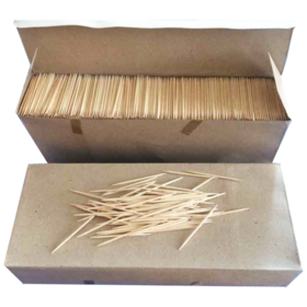 Custom Biodegradable Bamboo Toothpick 95mm Eco-Friendly Sustainable Food Grade Certified Bulk Pack