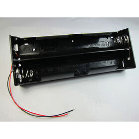 Well-made Battery Holder for 6 UM-1 or D batteries. It is made by the ISO 9001 certified factory and can be used in many products.