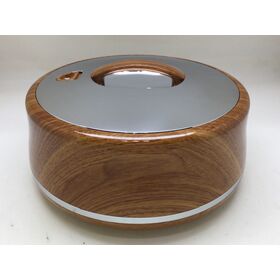 Contenants Alimentaires Ronds en Bois avec Intérieur en Acier Inoxydable 18/8, Gardent les Aliments Chauds ou Froids pendant Plus de 6 Heures, Repas de Fête