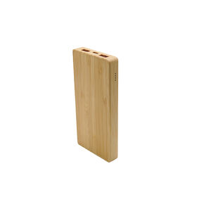 Eco-Friendly Bamboo Wood Wireless Power Bank 10000mAh Portable Charger with USB Type C Fast Charging