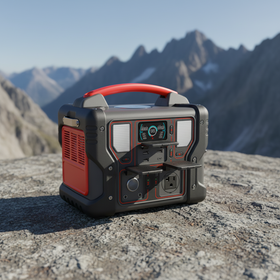 Mobile extérieure de sauvegarde 500 watt solaire alimenté générateurs électriques batterie au lithium portable 500 w centrale électrique pour la maison camping