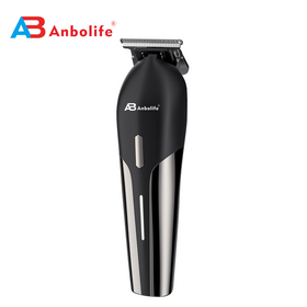 Anbolife Profesional 600mAh USB Eléctrico Acero Inoxidable Cortapelos para Barba Batería Li-Ion 90 Min Autonomía Hogar Rápido