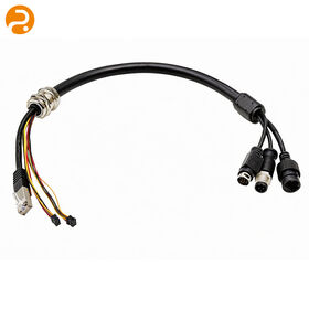 Industrieller Computer-Montagekabelbaum Molex 3P 2P Stecker zu 3P 2x2P Gehäuse 105C Hitzebeständig