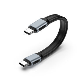 New Arrival USB5.0 80Gbps Flat Slim FPC USB C cable, 240W 16K 8K 60Hz 5K Compatible with 40Gbps USB4.0 Thunderbolt3/4/5 in 0.3m