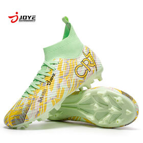 Sepatu Bola High-Top Grosir Kustom (Stud FG) - Anti-Slip, Bernapas untuk Pertandingan Pro & Latihan