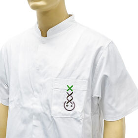 Bata Blanca de Laboratorio Profesional de Polialgodón Resistente a Salpicaduras Químicas, Uniforme Médico para Laboratorios, Clínicas y Uso Dental