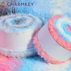 Charmkey Vente en gros Prix Pas Cher 100% Nylon Fil à Tricoter Main Doux et Fantaisie