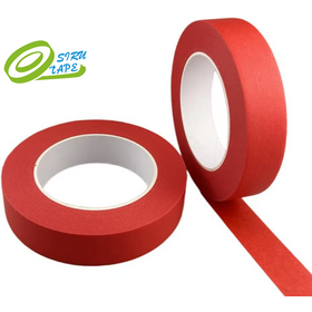 Aoma Wholesale Red Automotive Masking Tape & Masking Tape No Residue Anti UV for car painting